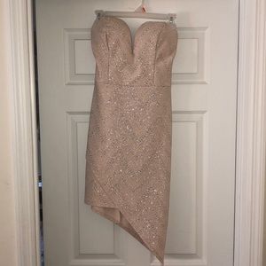 Sparkly strapless dress